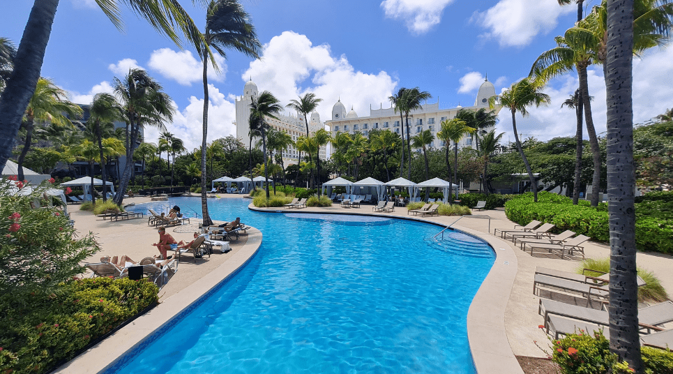 Vista da piscina