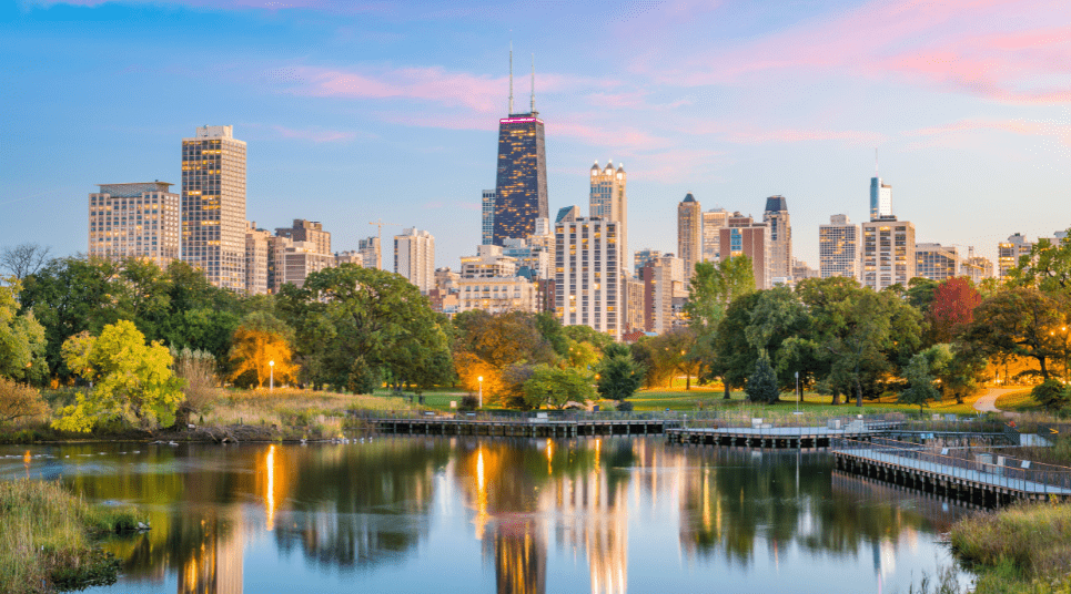 Parque em Chicago