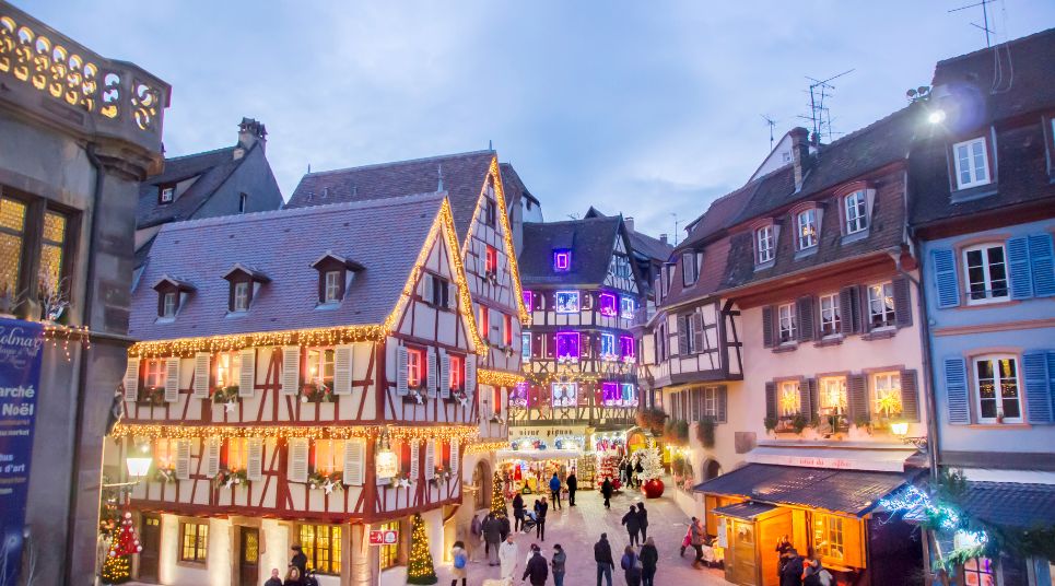 Mercado de Natal em Colmar.