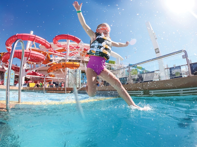 Piscina infantil do cruzeiro Oasis of the Seas