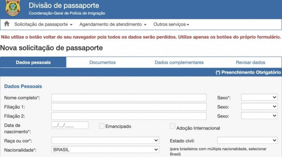 Como emitir o passaporte