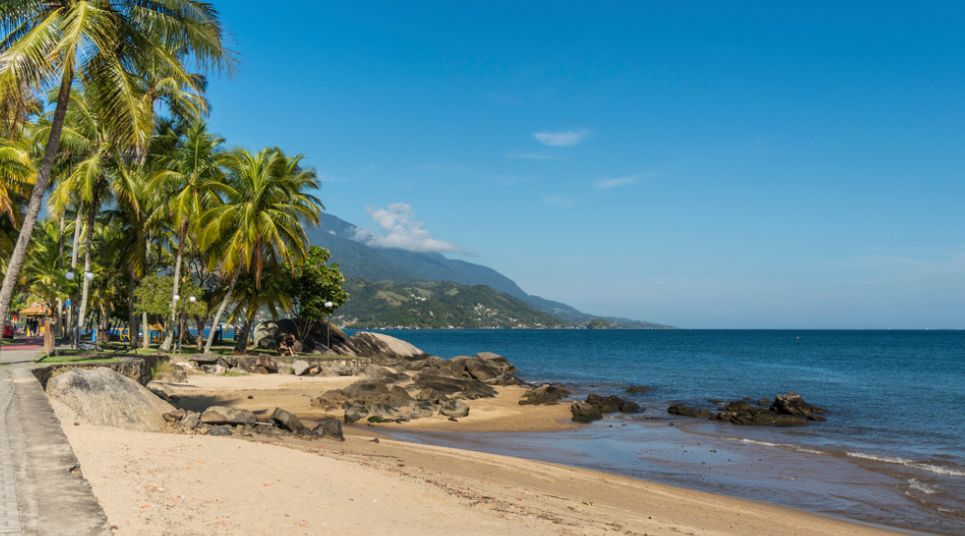 Férias de janeiro em Ilhabela, São Paulo.